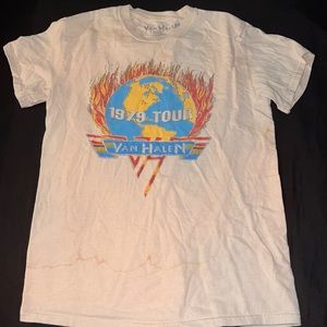 Van Halen T-shirt, SIZE-Small, cream color.